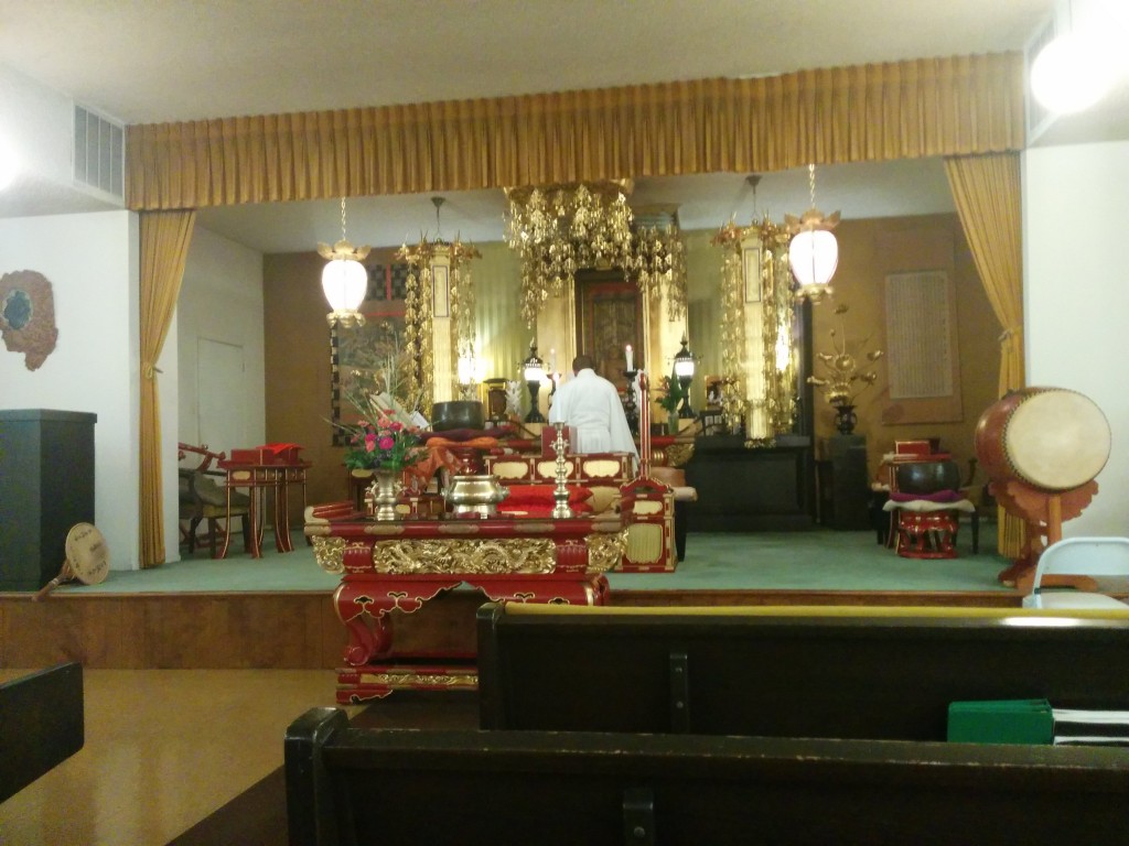 Sunday service at Sacramento Nichiren Buddhist Church