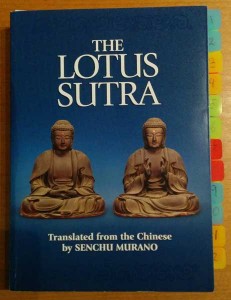 Lotus Sutra with tabs