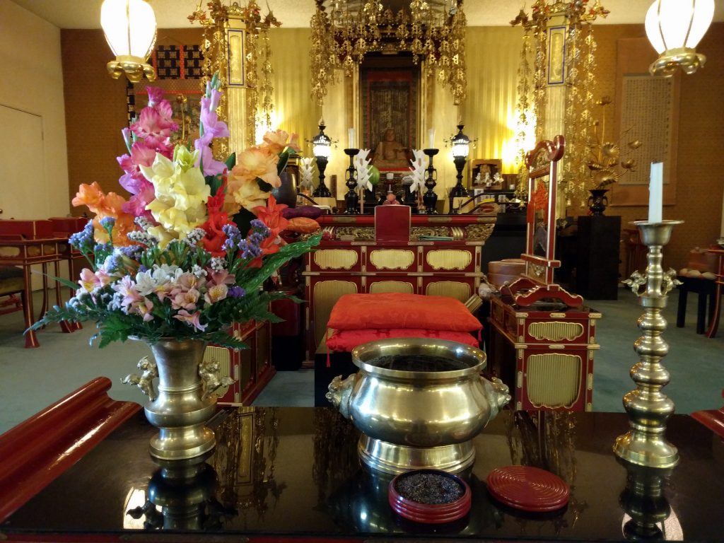 Flowers on the altar July 3, 2016