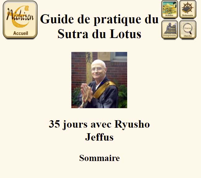 Lotus Sutra Practice Guide in French