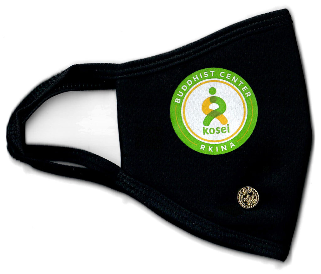 Face mask and lapel pin